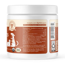 Load image into Gallery viewer, Fera Pets Probiotics for Dogs & Cats with Prebiotics - USDA Organic - Gut Health Powder Supplement with 12 Strains and 5 Billion CFUs - Supports Immunity, Energy and Skin & Coat - 60 Scoops