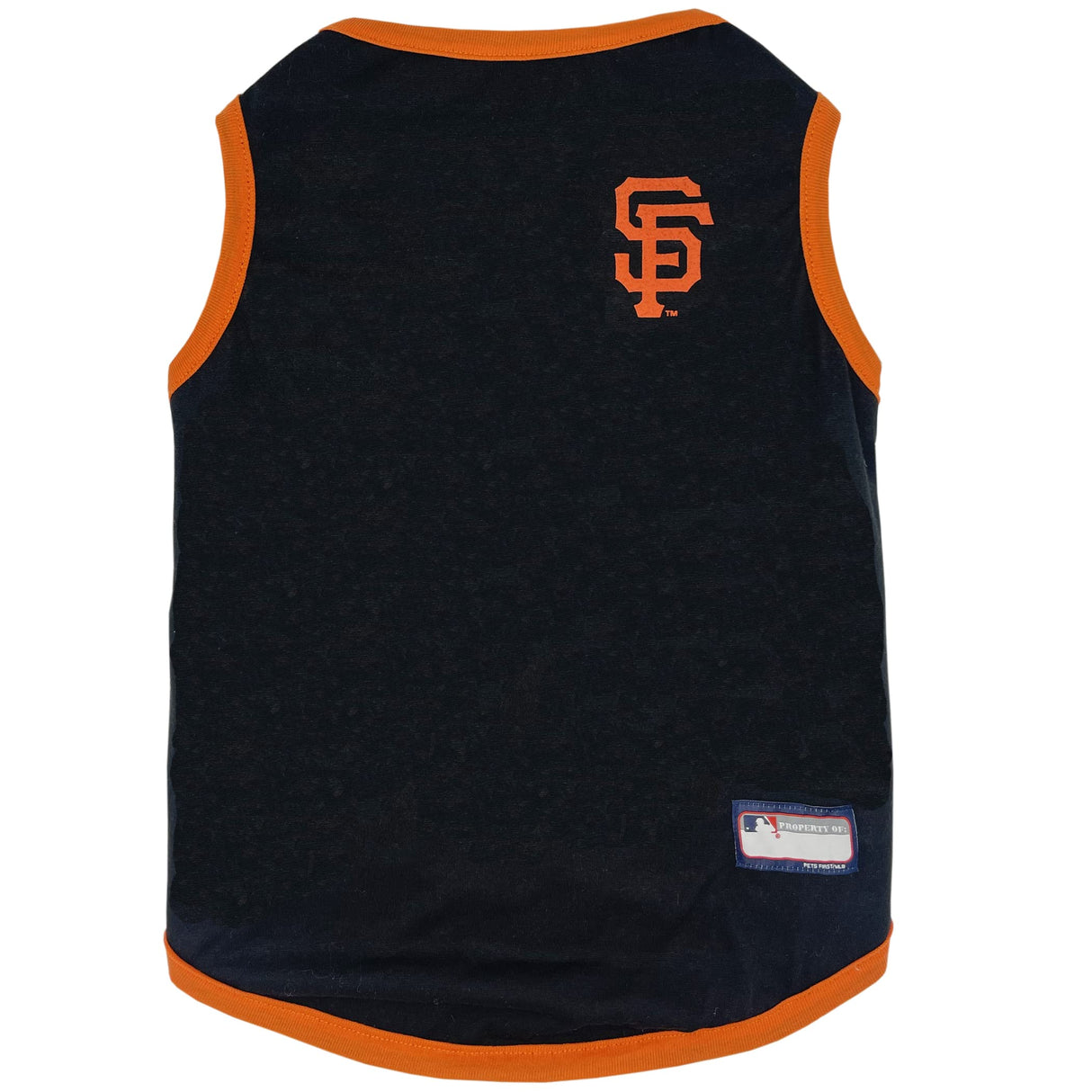 Pets First MLB SAN Francisco Giants Reversible T-Shirt, Small for Dogs & Cats. A Pet Shirt with The Team Logo; Stripe Tee Shirt on one Side; Solid Design on The Other Side!, Team Color, (SFG-4158-SM)