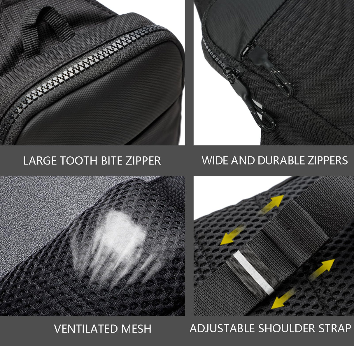 higouta Mini Sling Bag for Men Women, Small Crossbody Waterproof Practical Shoulder Chest Bag for Travel Work Sport