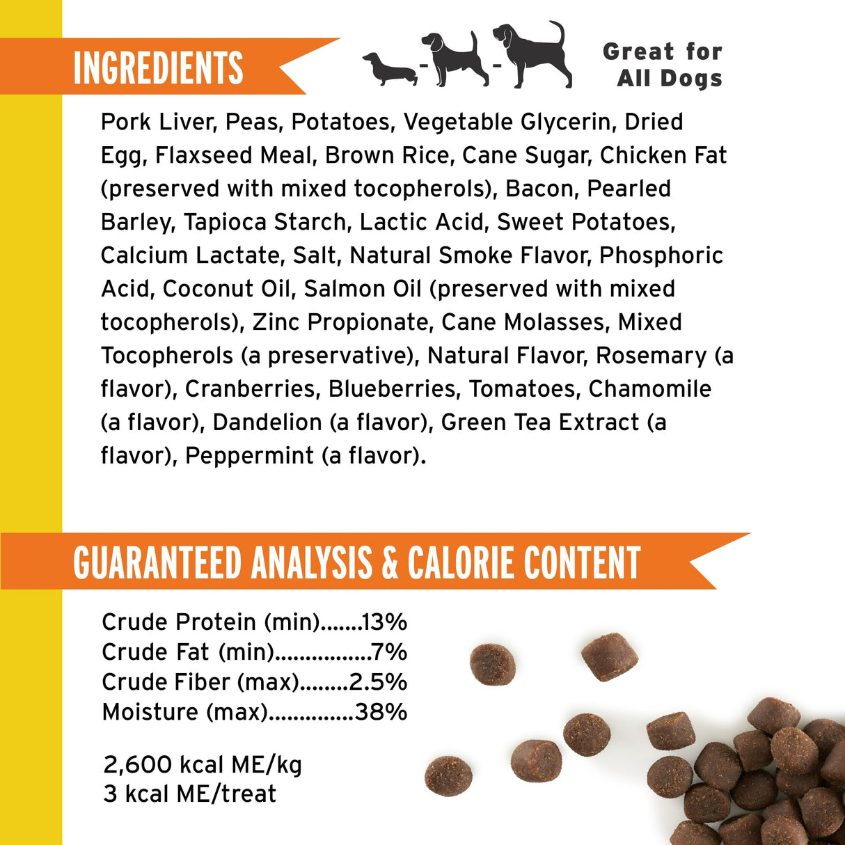 Pet Botanics Training Rewards Treats for Dogs, Made with Real Pork Liver, Focuses, Motivates, Rewards, Speeds Up Learning Curve, No BHA, BHT, Ethoxyquin, Bacon, 20 oz (1 pack)