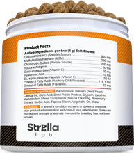 Load image into Gallery viewer, Senior Advanced Glucosamine Chondroitin Joint Supplement for Dogs - Hip & Joint Pain Relief Pills - Large & Small Breed - Hip Joint Chews Canine Joint Health - Chews Older Dogs - Bacon Flavor-120Ct