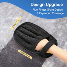 Load image into Gallery viewer, Salhap Pet Hair Removal Gloves (2-Pack) - Reusable, Anti-Static & Washable for Furniture, Car, Clothing & Pet Beds - Effortless Cat & Dog Hair Remover for Home