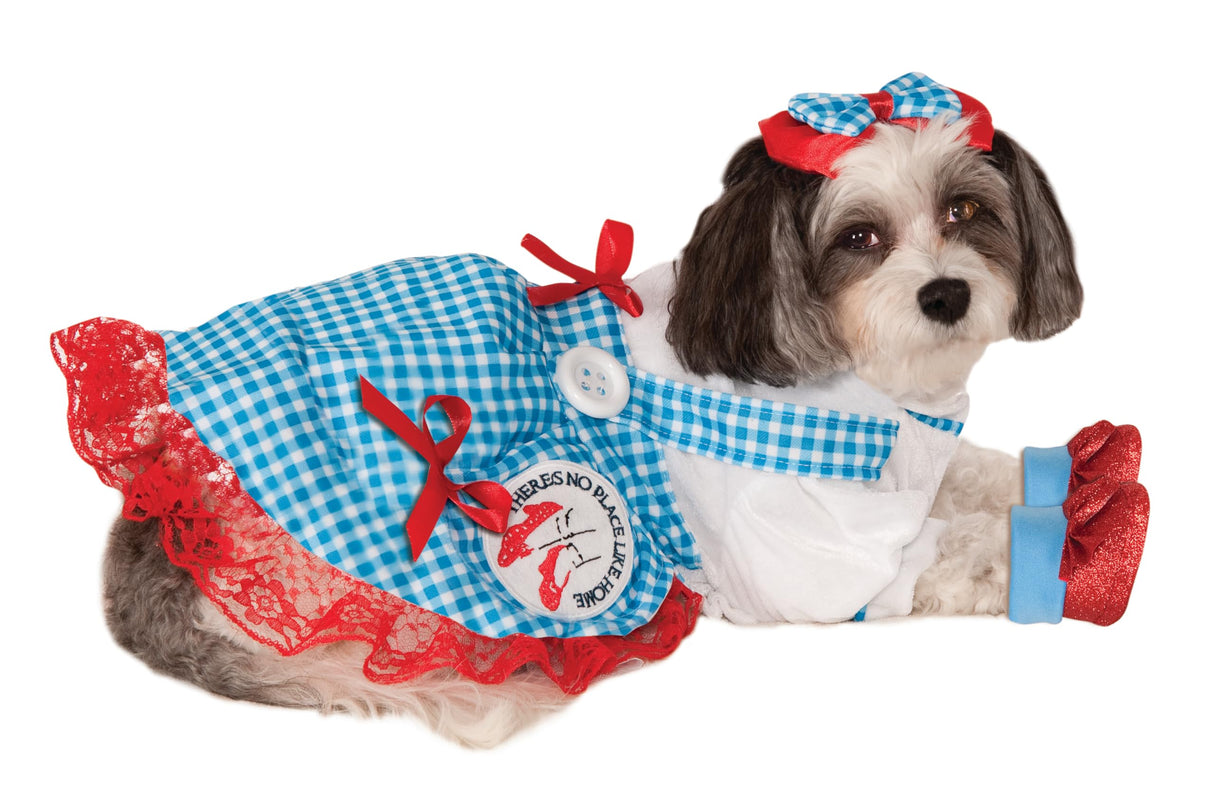 The Wizard of Oz: Dorothy Pet Costume for for Dogs or Cats by Rubies, XL