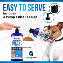 Load image into Gallery viewer, Omega 3 Fish Oil for Dogs - Better Than Salmon Oil - Dog Fish Oil Supplement to Reduce Shedding & Itching - Supports Joints, Brain, and Heart Health - Skin and Coat Supplement - Liquid Fish Oil