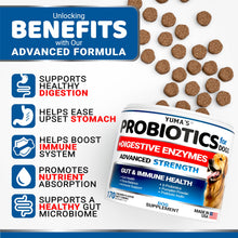 Load image into Gallery viewer, Probiotics for Dogs and Digestive Enzymes - 170 Dog Probiotics Chews - Dog Probiotic - Anti Diarrhea, Upset Stomach & Gas Relief, Constipation, Canine Prebiotic - Pet Fiber Supplement - Gut Health