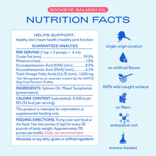 Load image into Gallery viewer, Native Pet Salmon Oil for Dogs & Cats – Pure Omega-3 Fish Oil for Dogs Supplement for Skin & Coat, Joint & Heart Health - Dog Anti-Inflammatory – 100% Wild-Caught Alaskan Sockeye Salmon – 8 oz