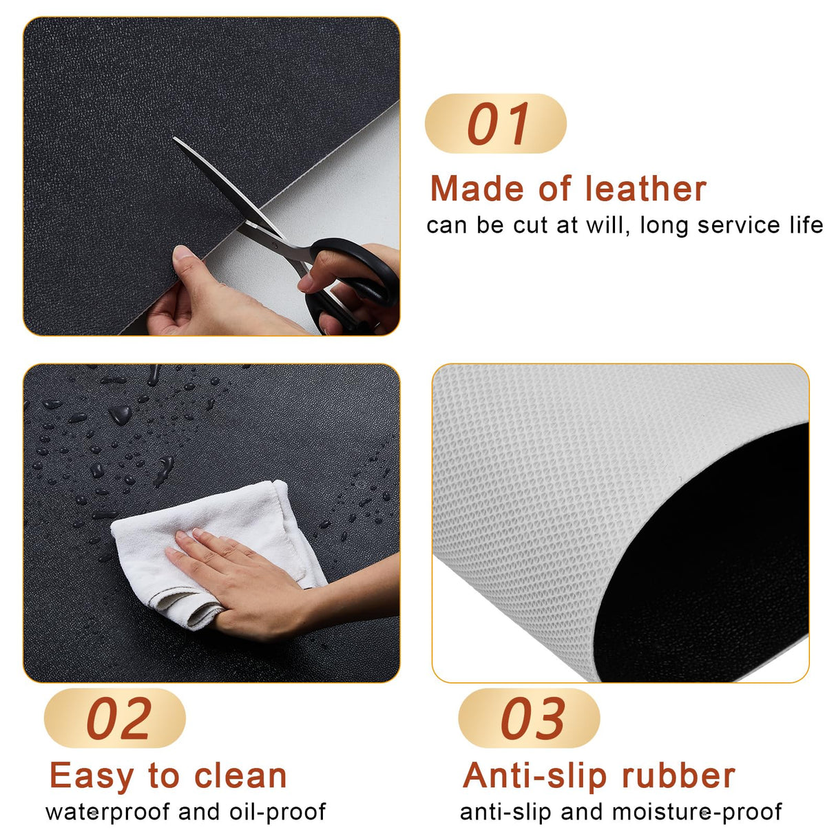 Drydiet PVC Pet Crate Floor Protection Mat 29" X 44" XXL Washable Floor Covering Reusable Waterproof Non Slip Rug Whelping Pad for Pet