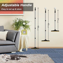 Load image into Gallery viewer, B-Land Carpet Rake for Pet Hair Removal, Reusable Pet Hair Remover with 60” Adjustable Long Handle, Carpet Scraper Dog Cat Hair Remover Tool for Rugs, Mats