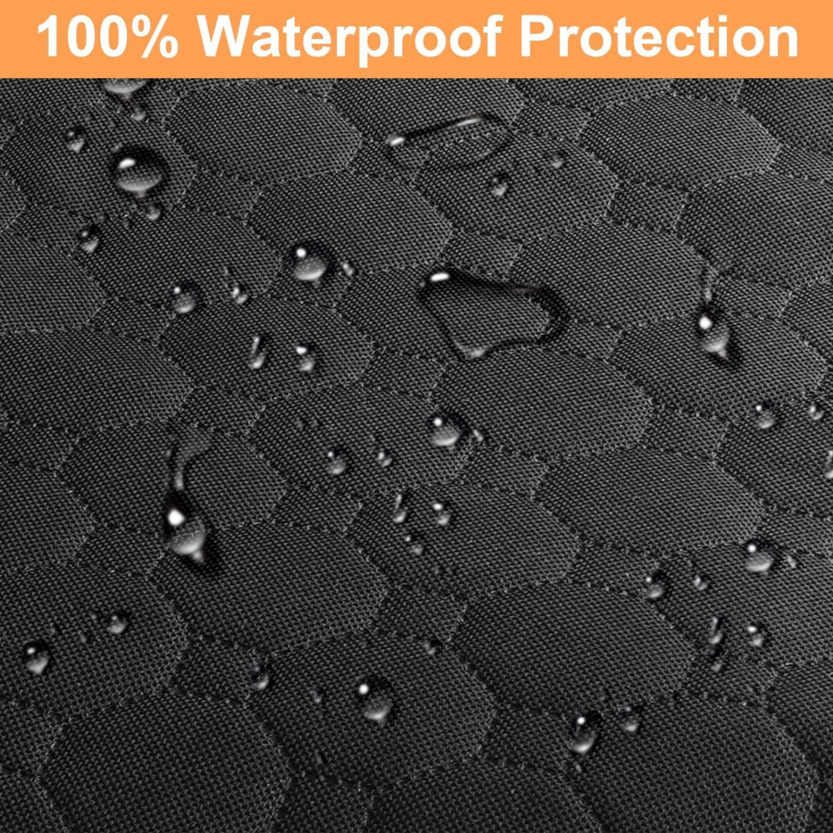Mancro SUV Cargo Liner for Dogs, Waterproof Dog Seat Cover for SUV with Bumper Flap Protector, Durable Non-Slip Polyester Pet Trunk Cargo Cover for Vehicles, Vans, X-Large (106” L x 54” W)