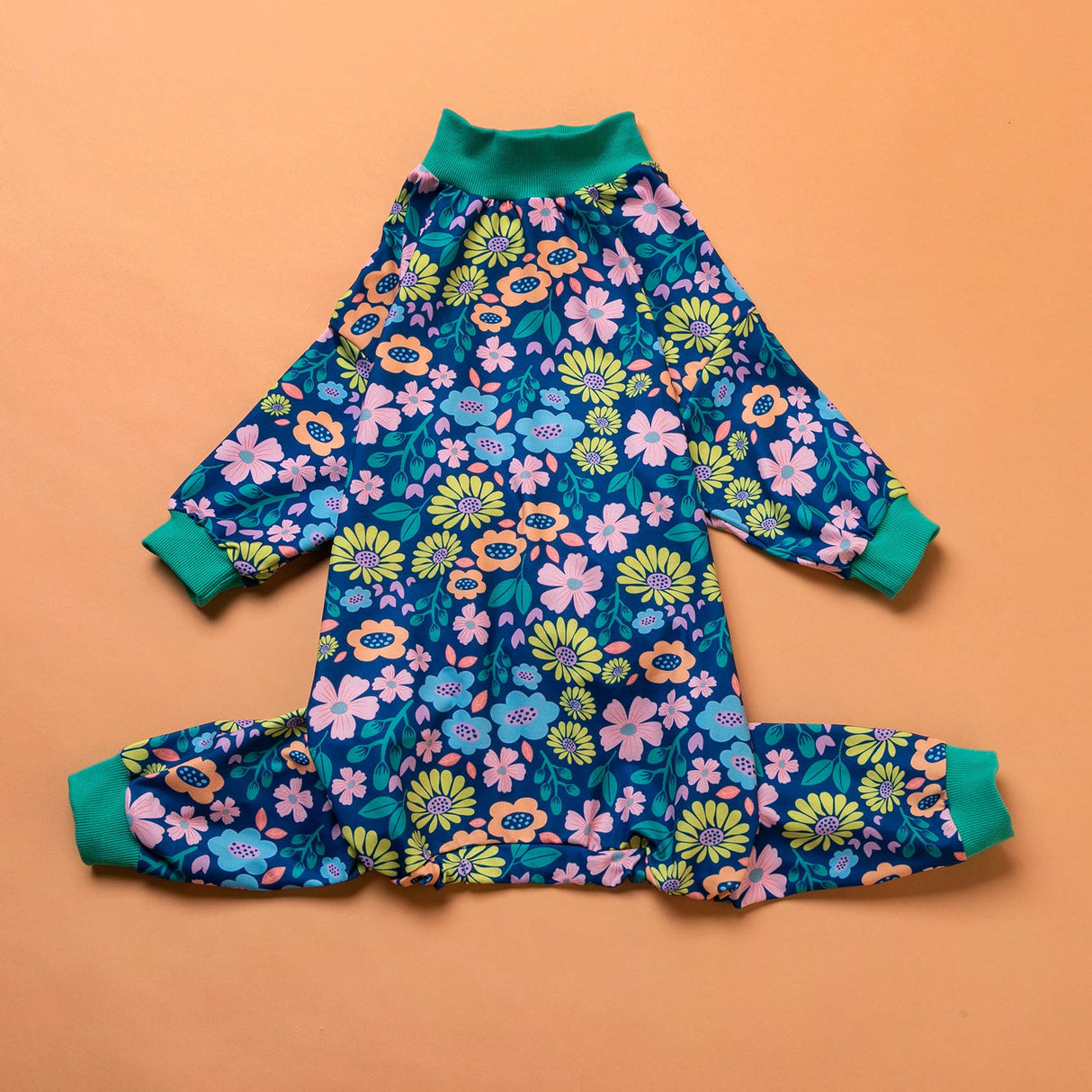 LovinPet Onsie for Dog After Surgery Big Dogs, Big Dog Clothes, Post Surgery Onesie, Lightweight Fabric Pitbull Dog Pullover Pajamas, Puppy Pajamas, Pitbull Clothes, Blue Green XL