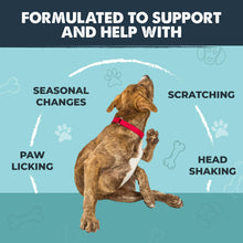 Load image into Gallery viewer, Mighty Paw Waggables Allergy Immune + Itch (Made in The USA) -Dog Chews Anti-Itch for Dogs. Allergy Support Vitamins for Skin and Coat Allergies. Omega 3 & Quercetin for Pets 120 Ct