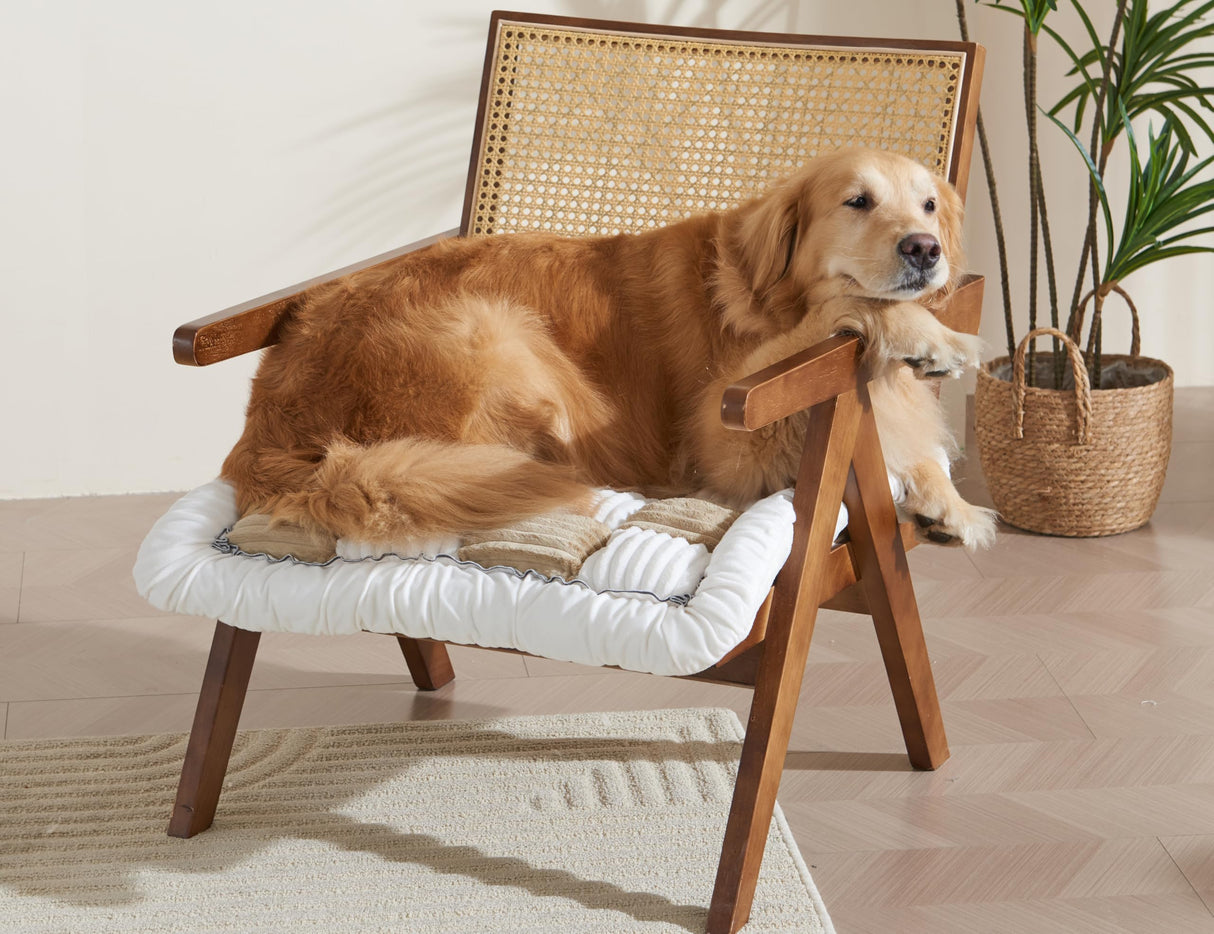 Couch Cushion Cover for dog Sofa Cover Washable Pet Love Seat Couch Covers for Sofa Slipcovers Couch Protector Blanket for Dog Sofa Cushion Covers for Pet Washable Pad Light Brown 70x70cm/27.6x27.6in