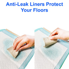 Load image into Gallery viewer, (100 Pads) CalPalmy Ultra Absorbency Pet Toilet Training Pads 18" x 13" Moisture Locking Technology Turns Liquid into Gel - Perfect for Rabbits and Guinea Pigs