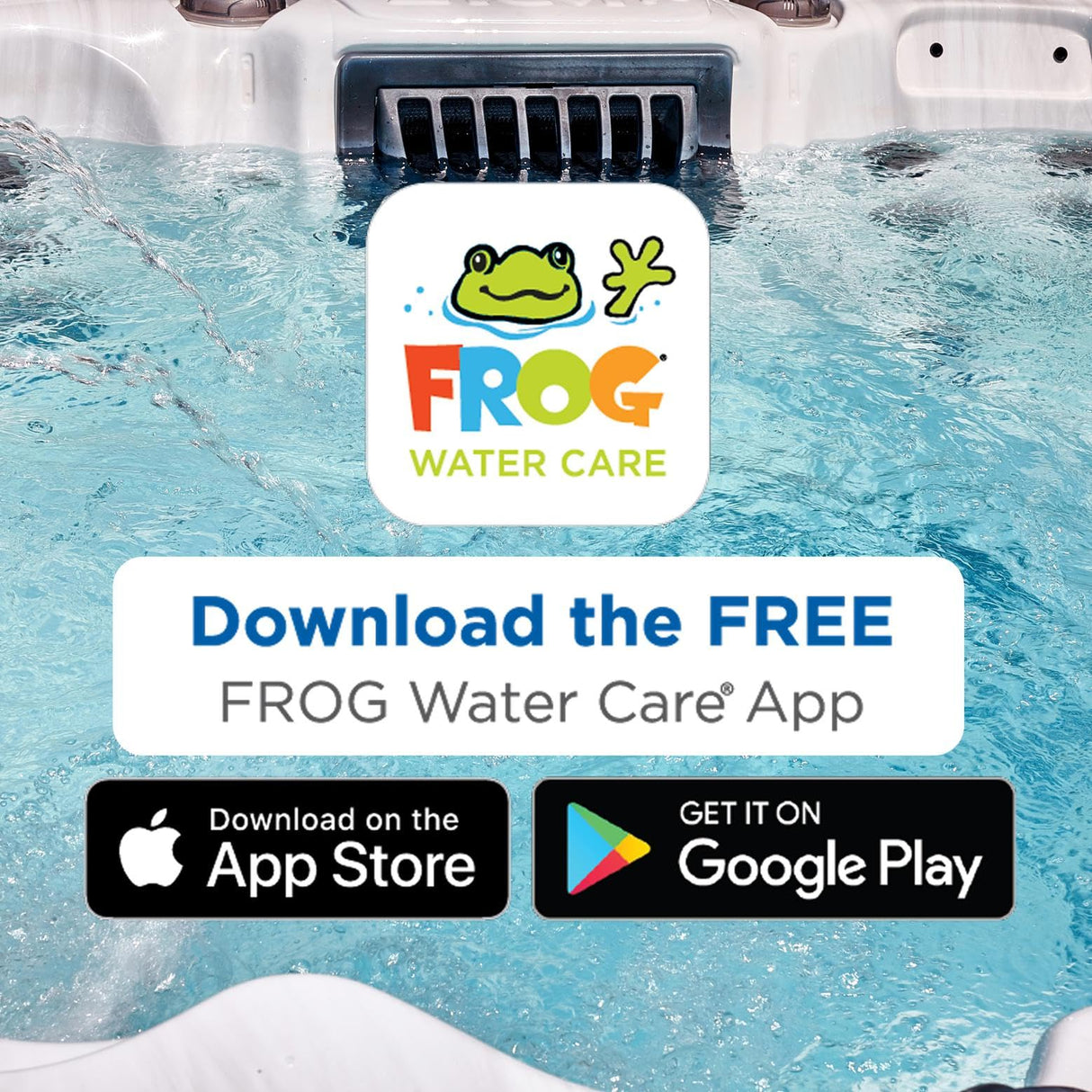 FROG Test Strips for Pools and Hot Tubs - Accurate Indicator for Free Chlorine or Bromine Levels, pH, Total Alkalinity and Total Hardness - Easy Water Testing - 50 Test Strips - 2 Pack
