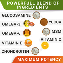 Load image into Gallery viewer, Glucosamine Treats for Dogs - Joint Supplement w/Omega-3 Fish Oil - Chondroitin, MSM - Advanced Mobility Chews - Joint Pain Relief - Hip & Joint Care - Chicken Flavor - 180 Ct - Made in USA