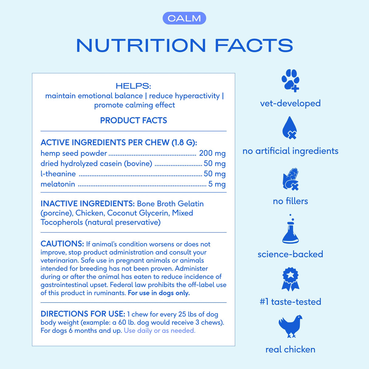 Native Pet Calming Chews for Dogs - Melatonin for Dogs Anxiety Relief - Grain Free All Natural Hemp Calming Treats & L-Theanine Helps Manage Stress & Separation Anxiety - Puppy Sleep Aid - 30 Chews