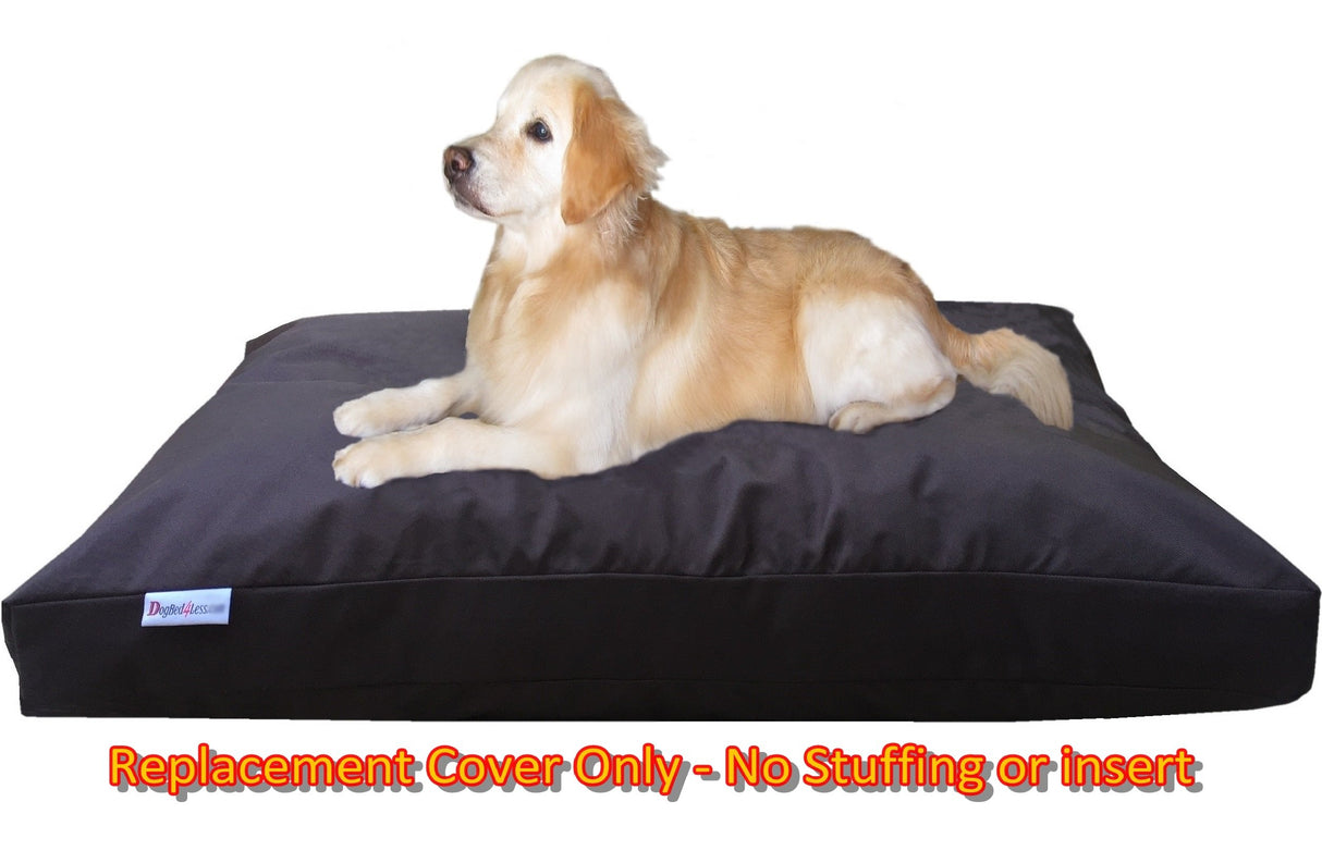 Dogbed4less XL 1680 Ballistic Heavy Duty Dog Pet Bed External Zipper Duvet Cover - Replacement Cover only, 40X35X4 Inches, Seal Brown
