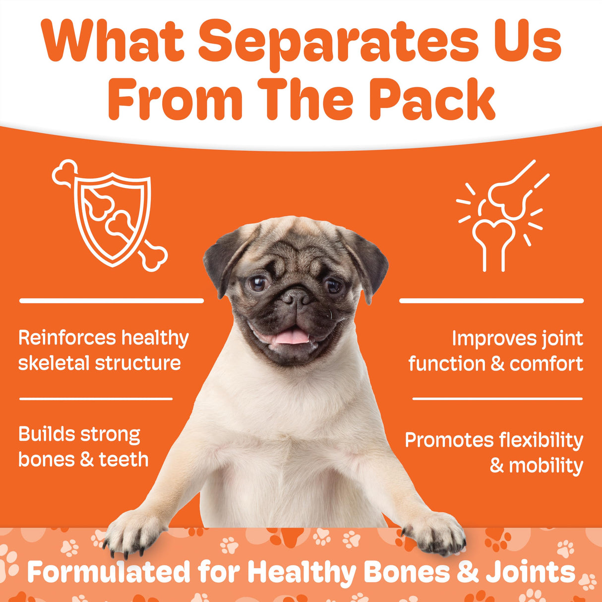 Boneo Canine Maintenance Formula- Lactoferrin-Based Bone and Joint Supplement for Dogs- 90 Ct Chewable Tablets, Liver and Sausage Flavor