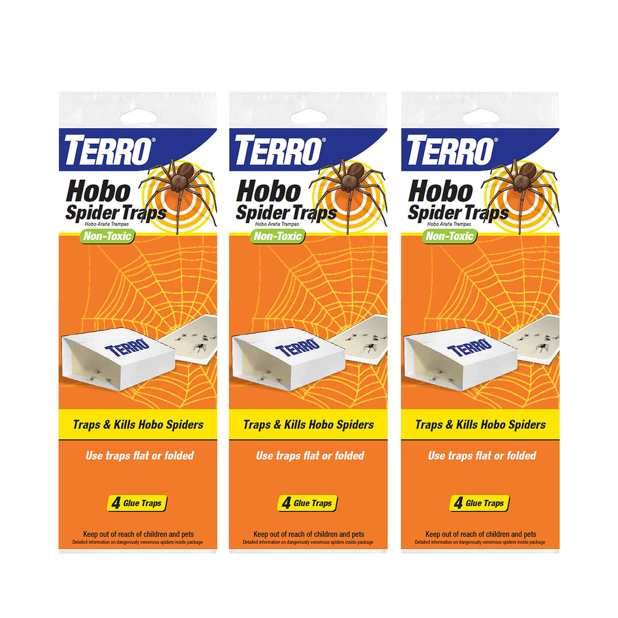 TERRO T293SR Hobo Spider Traps-3 Pack,White