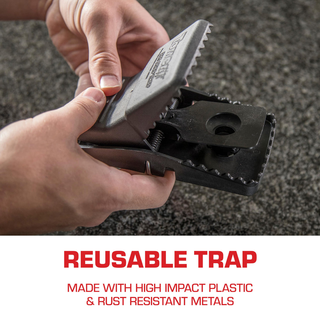 Tomcat Rat Snap Trap, for Home and Farm Use, Kills Rats, Removable Bait Cup, Easy-Set Features, 4-Pack