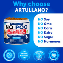 Load image into Gallery viewer, No Poo Chews for Dogs - Coprophagia Stool Eating Deterrent - Stop Eating Poop Treats with Probiotics, Digestive Enzymes, Pumpkin - Prevent Dog, Puppy from Eating Poop - Gut Health Support Supplement