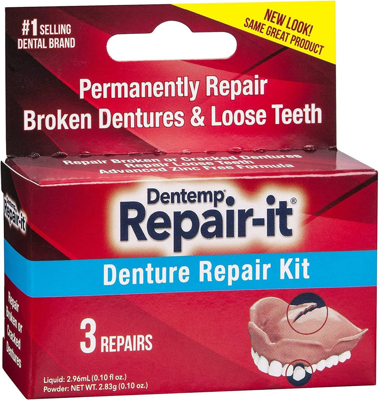 Dentist On Call Repair-It Denture Repair Kit, Zinc Free 1 kit