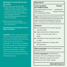 Load image into Gallery viewer, Dog and Cat Dewormer - 12 oz Wormer Liquid to Paralyze and Expel Roundworms - Kitten and Puppy Dewormer