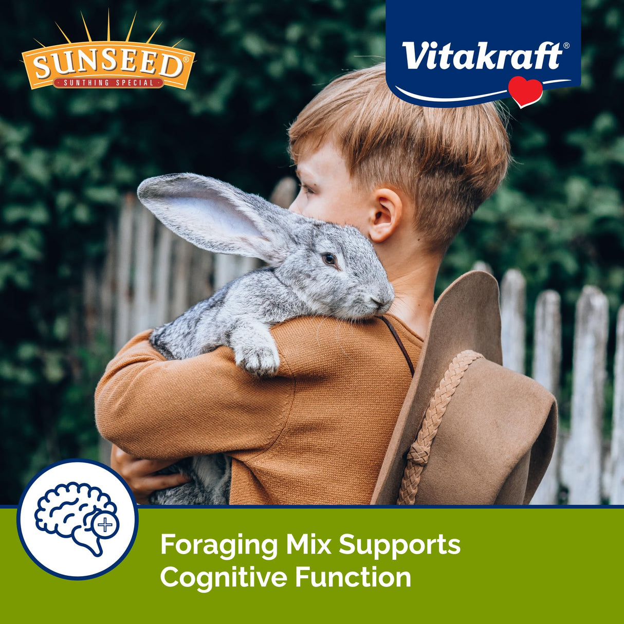 Vitakraft Sunseed Vita Prima Daily Adult Rabbit Food 8 lb Bag with Timothy Hay Pellets Vegetables and Fruits Providing Wholesome Daily Nutrition for Happy Healthy Rabbits