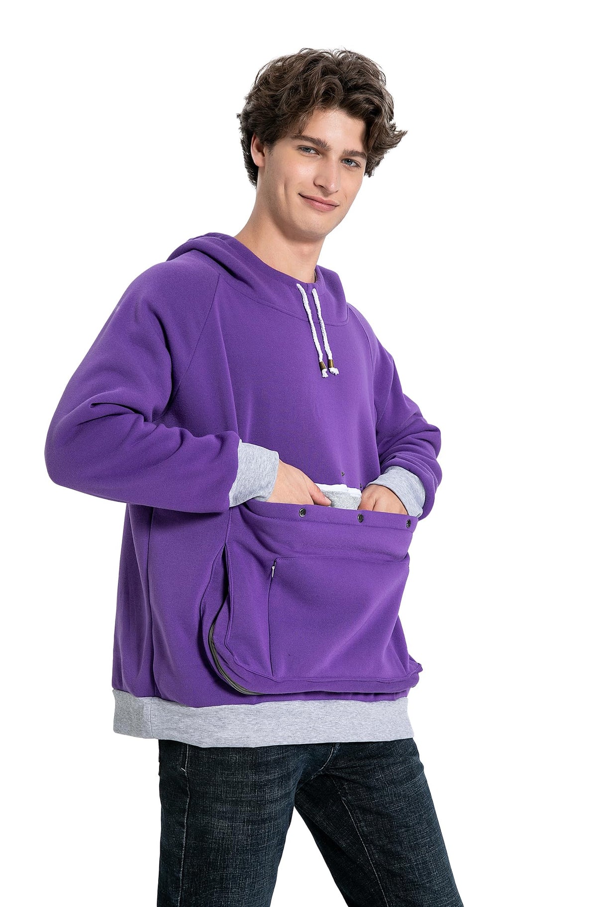 Cat Dog Carrier Hoodies – Puppy Kitten Carrying Sweatshirt Large Pet Pocket Pullover Top – Unisex Kangaroo Hoodies