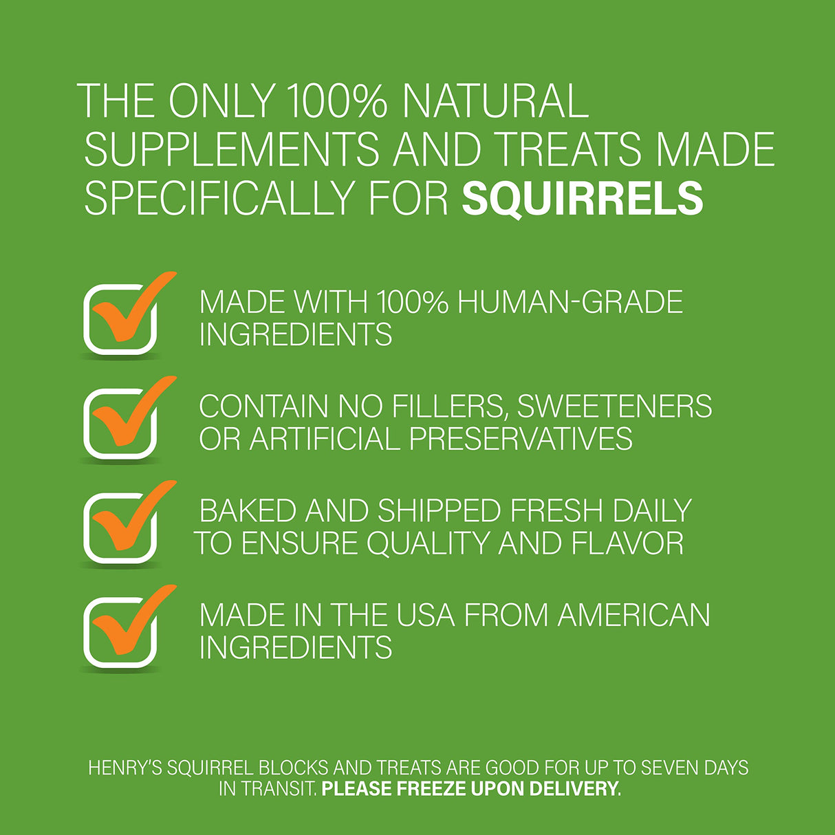 Henry's Picky Blocks - Nutritionally Complete Rodent Blocks – Food for Squirrels, Flying Squirrels, and Chipmunks, 11 Ounces (2-Pack)