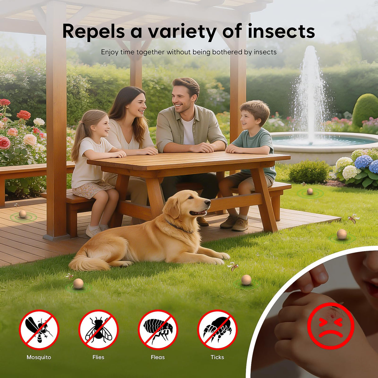 Mosquito Repellent Outdoor Patio 36 Balls - Mosquito Repellant Indoor & Outdoor for Yard Home Patio Travel Camping, Keep Mosquitoes Away from Door Patio