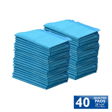 Load image into Gallery viewer, Four Paws Wee-Wee Superior Performance Unscented Extra-Large Pee Pads for Dogs & Puppies, Quilted Leak-Proof Dog Housebreaking Potty Training Floor Protection, 28" x 34", 40 Count