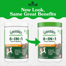Load image into Gallery viewer, Greenies Dog Supplements 8-in-1 Multi-Benefit Chicken Flavor, 15.5 oz. Container, 80 Count