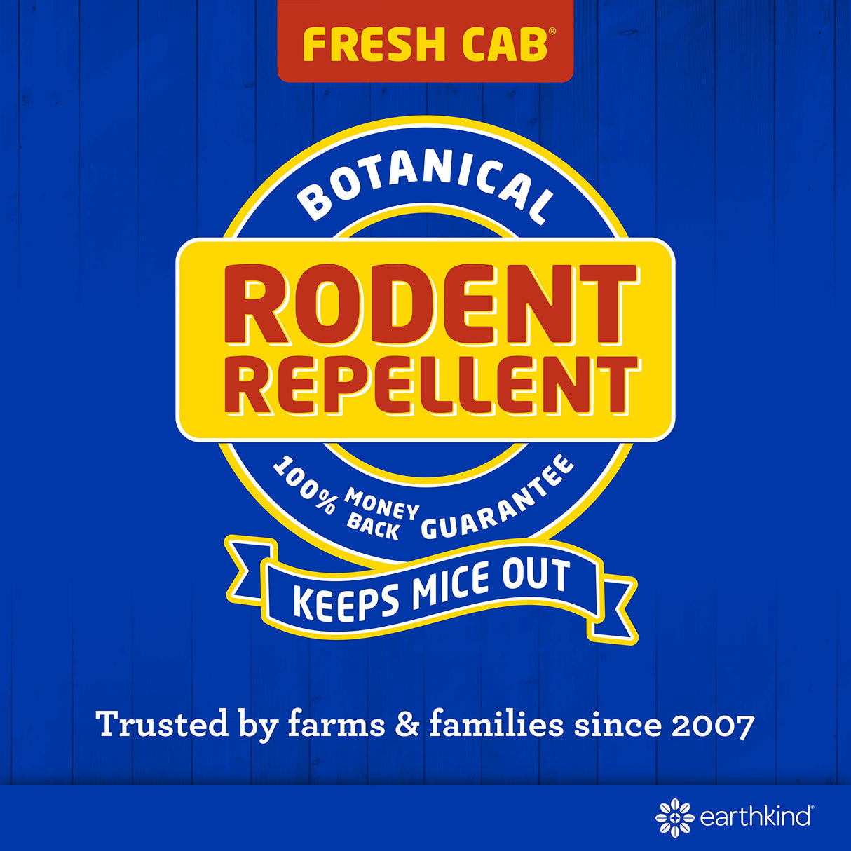 Fresh Cab Botanical Rodent Repellent - Environmentally Friendly, Keeps Mice Out, 12 Scent Pouches