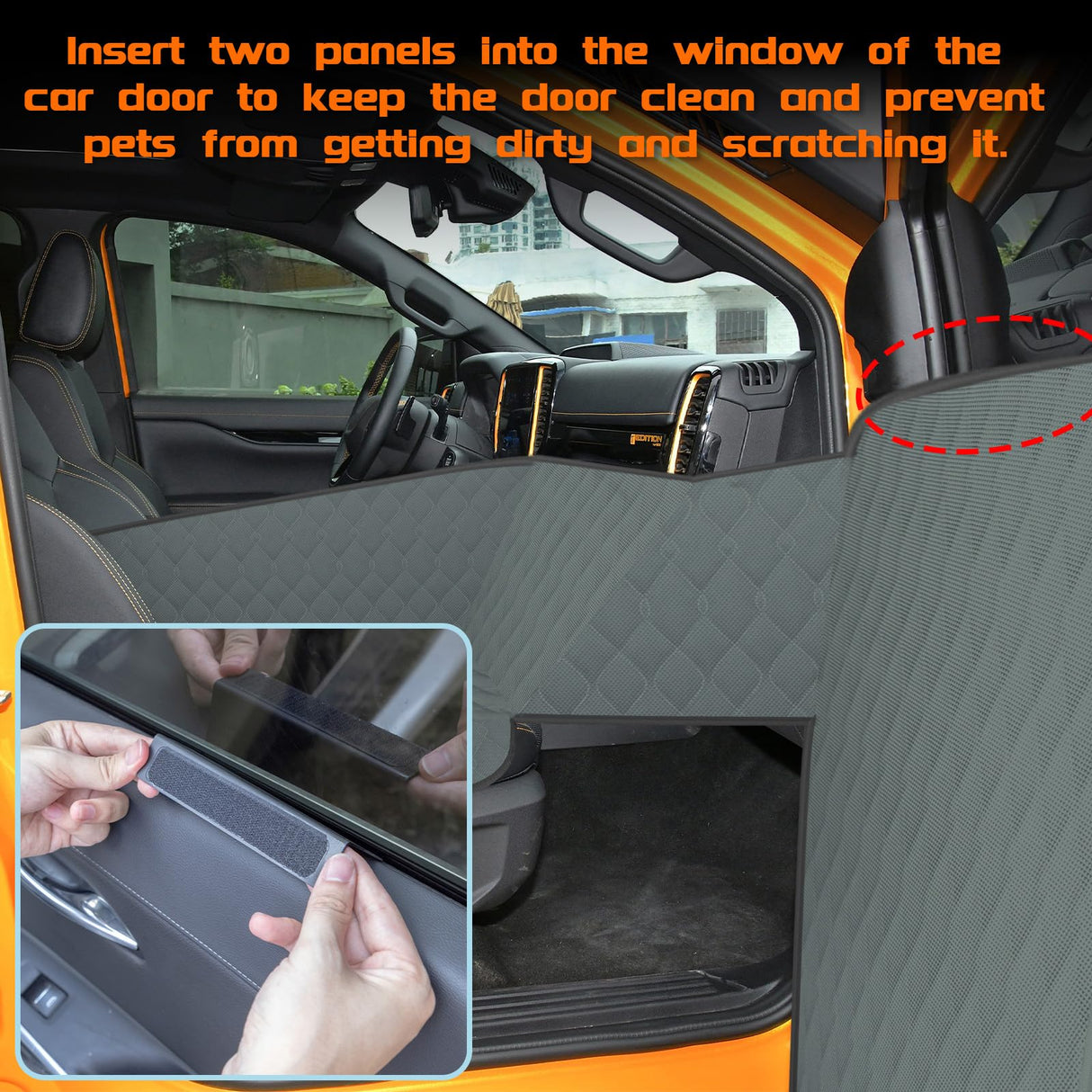 RUIANTE Front Seat Dog Car Seat Cover,Waterproof & Scratch-Resistant,Non-Slip & Stable,Universal Dog Car Seat Protector for Pickup Trucks,Pet Travel(Upgraded Version, Dark Green)