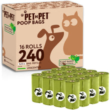 Load image into Gallery viewer, Pet N Pet Poop Bags For Dogs, 240 Counts Plant Based Dog Poop Bags Rolls, Thick Doggie Poo Bag, 100% Leak-proof, Easy to Use Pet Waste Bag