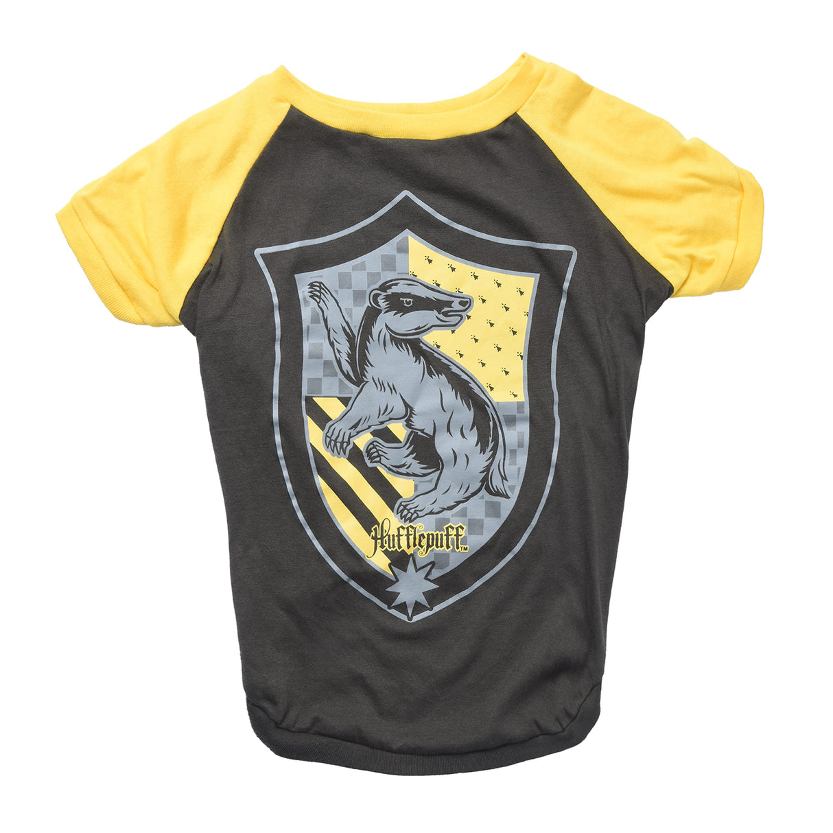 Harry Potter Hufflepuff Pet T-Shirt in Size Large | Large Dog T-Shirt, Harry Potter Dog Shirt | Harry Potter Dog Apparel & Accessories for Hogwarts Houses, Hufflepuff, (FF19289)