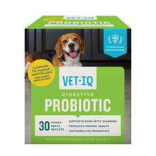 Load image into Gallery viewer, VetIQ Probiotic Powder for Dogs, Treats Diarrhea, Digestive Issues, Food Sensitivity, Chicken Flavored, Single-Serve Packets, 30 Count