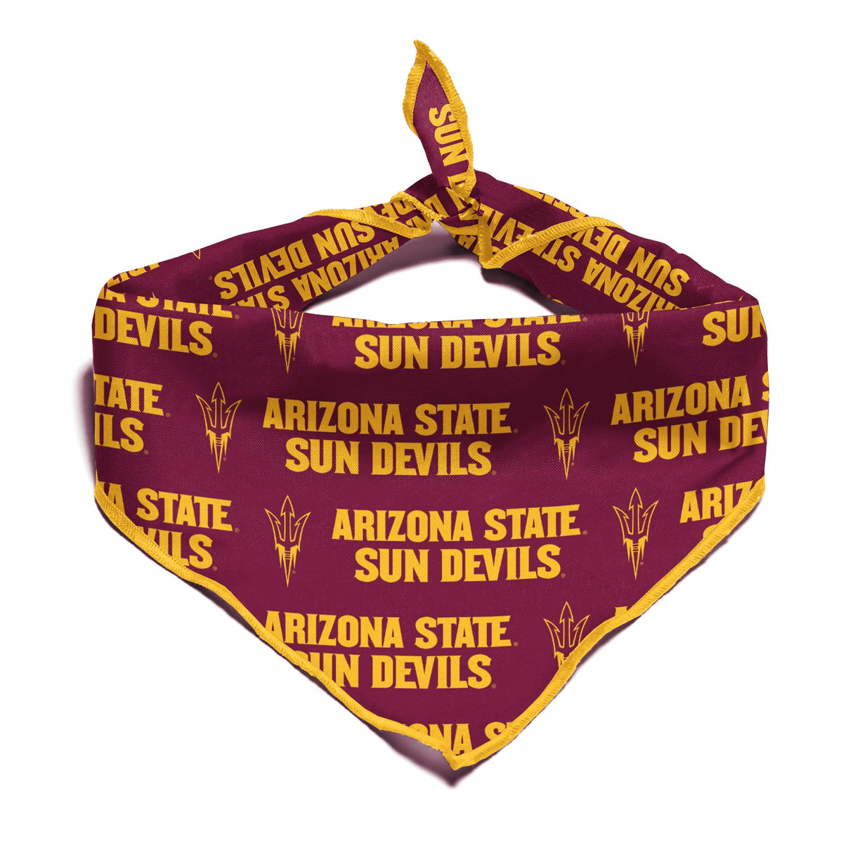 Arizona State Sun Devils Officially Licensed Bandana for Dogs and Cats | Fits Pets Great Gift Idea | Easy-to-Tie (Large, 28")