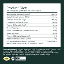 Load image into Gallery viewer, Fera Pets Hip & Joint Supplement for Dogs with Glucosamine, MSM, Chondroitin, & Green Lipped Mussel - Supports Healthy Joints and Weight Management - 90 Soft Chews