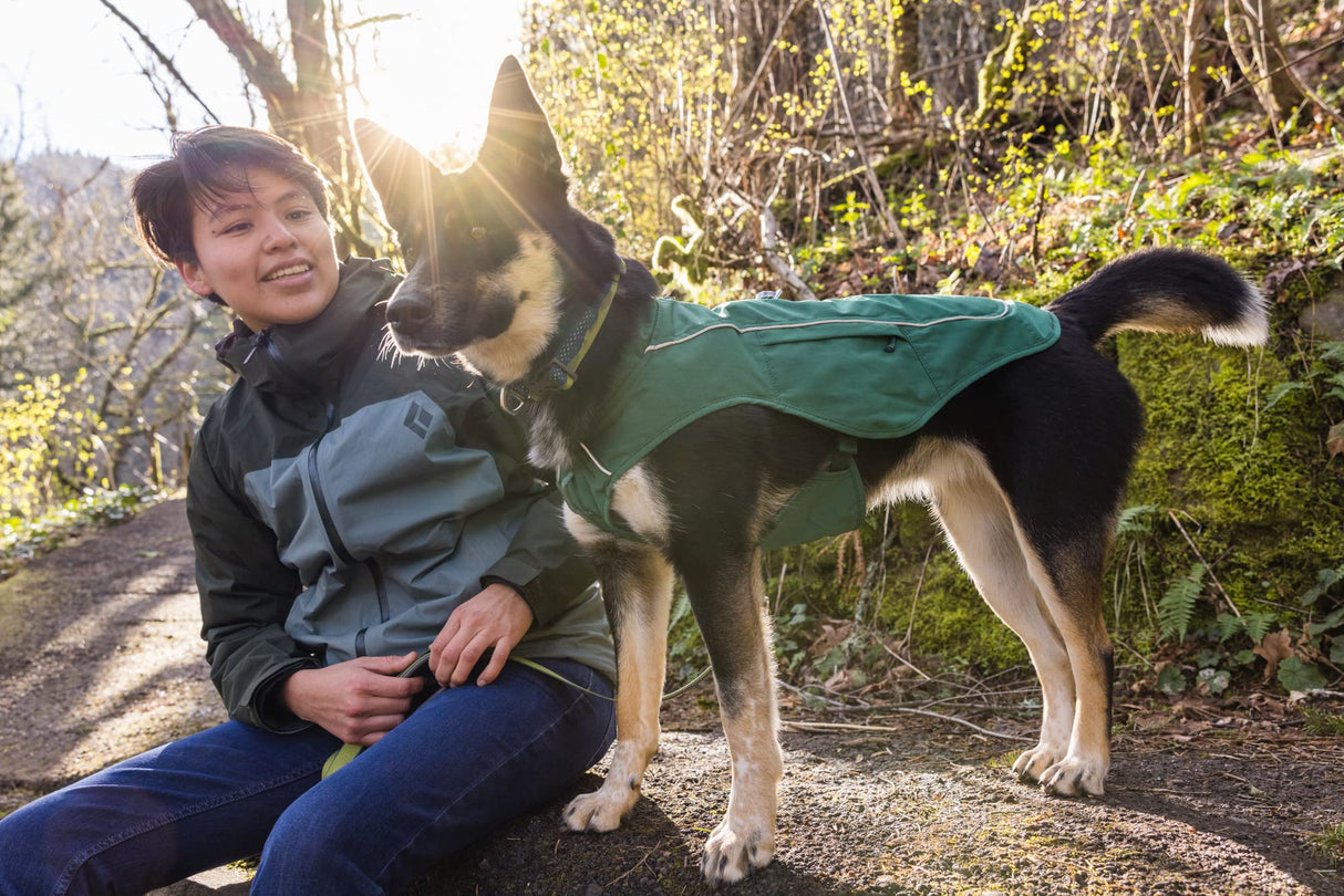 Ruffwear, Overcoat Fuse Jacket Harness Combo for Dogs, Evergreen, Large