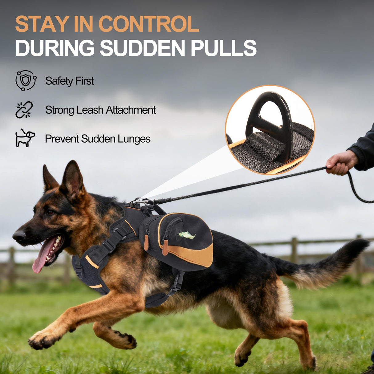 Dog Backpack Harness Suitable for Small Dogs, Adjustable Lightweight Pet Harness, Dog Carrying Bag Built-in Poop Bag Dispenser, Waterproof and Safe, Suitable for Hiking, Or Daily Walks, S
