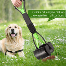 Load image into Gallery viewer, PPOGOO Non-Breakable Pet Pooper Scooper for Dogs and Cats with Long Handle High Strength Material and Durable Spring for Easy Grass and Gravel Pick Up