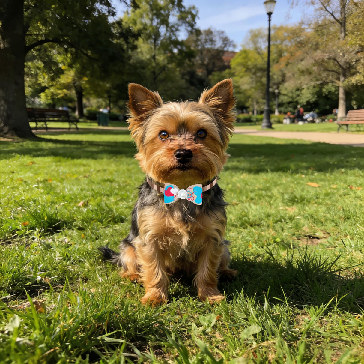 PET SHOW Cute Bow Ties Collar for Small Dogs Puppy Cats Adjustable Bowties Neckties Pet Grooming Accessories Assorted Randomly Pack of 50 (Boy Bow Ties)