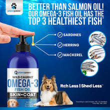 Load image into Gallery viewer, Omega 3 Fish Oil for Dogs - Better Than Salmon Oil - Dog Fish Oil Supplement to Reduce Shedding & Itching - Supports Joints, Brain, and Heart Health - Skin and Coat Supplement - Liquid Fish Oil