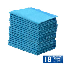Load image into Gallery viewer, Four Paws Wee-Wee Superior Performance Pee Pads for Dogs with Runoff Barrier Edge Guard Protection, Puppy & Dog Potty Training Pads, Housebreaking Supplies, 27.5" x 44" (18 Count)