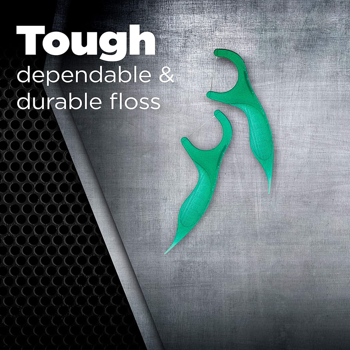 GUM Professional Clean Floss Picks - Extra Strong Shred-Resistant Floss, Easy Grip Handle - Dental Flossers for Adults - Fresh Mint Flavor, 150ct (4pk)