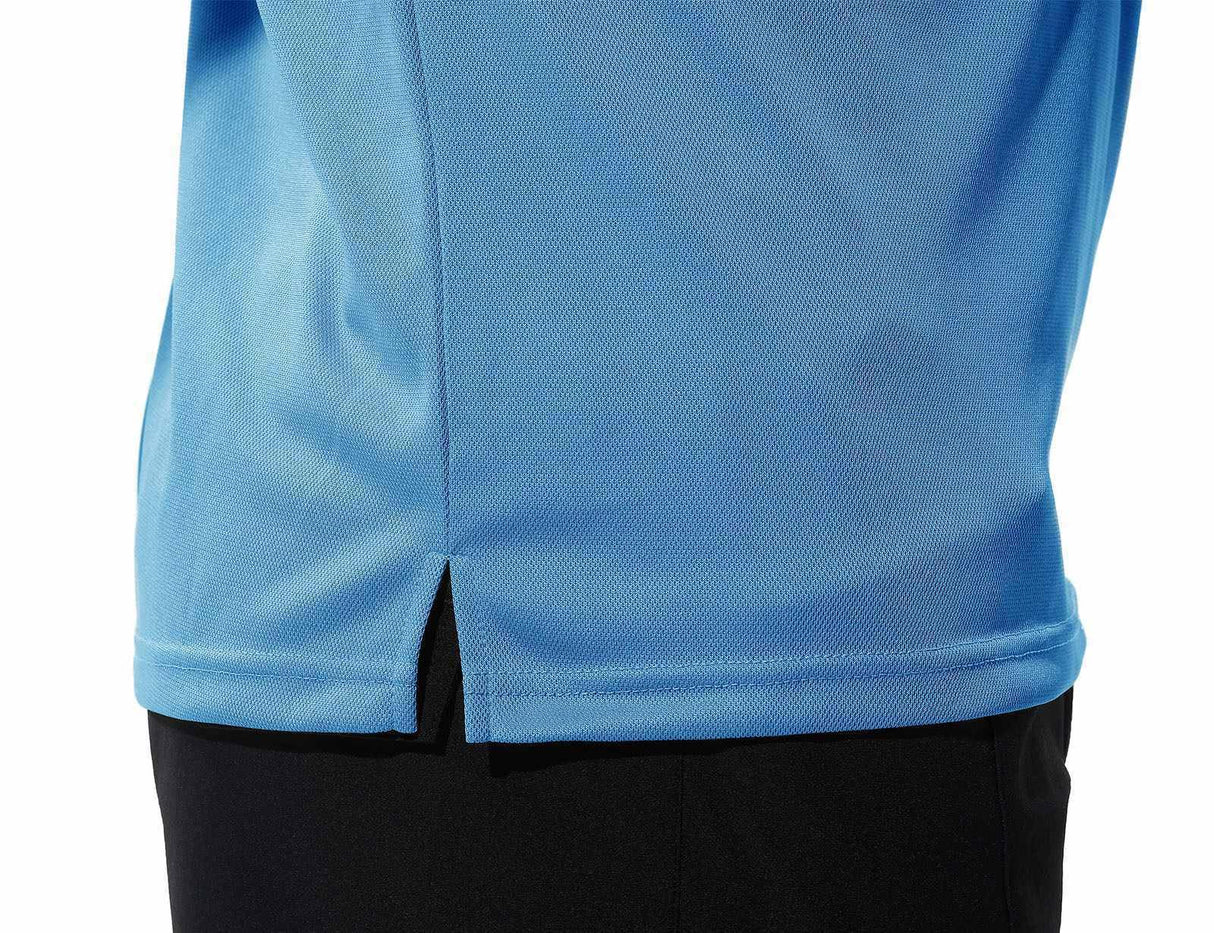 Rdruko Men's Activewear Polo Shirts Short Sleeve Quick Dry Outdoor Golf Sports Shirts with Pocket(Blue, US XL)