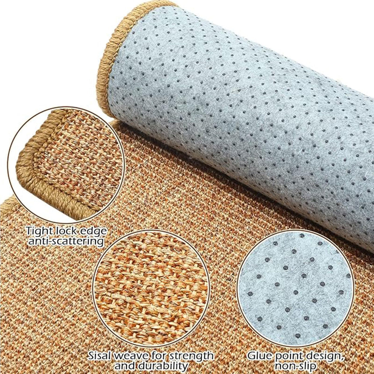 Oncpcare 2PCS Rabbit Scratch Mat Natural Bunny Scratching Pad Claws and Teeth Care Rabbit Mats for Cages Chew Toys for Bunny Pet Cage Bedding for Biting Sleeping Nesting, 16x12