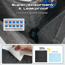 Load image into Gallery viewer, DOGGO DOUG Dog Pee Pads for Dogs XXL 30"x36" Charcoal Puppy Pads 50 Counts Extra Large Disposable Activated Carbon Super Absorbent Full Edge-Wrapping Odor-Control Training Pads with Adhesive Tabs